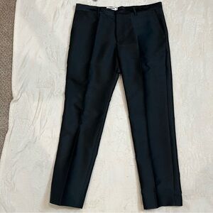 Jil Sander black wool blend trousers 42